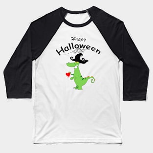 Happy Halloween.Dinosaur Baseball T-Shirt